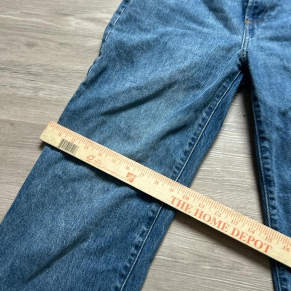 Vintage Y2K Baggy Wide Leg Blue Denim Jeans 27x30 Grunge Skate Style - Picture 5 of 8